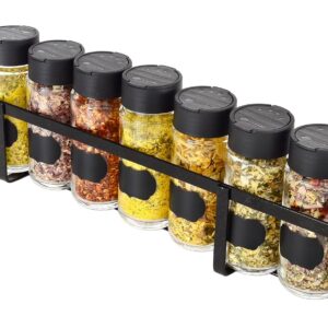 Porta Temperos Com 10 Potes De Vidro Tampa Dosadora Dupla